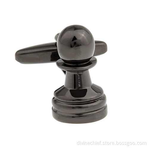 Cufflinks Factory Customized High End Black Plated Luxury Man Shirt Cufflinks